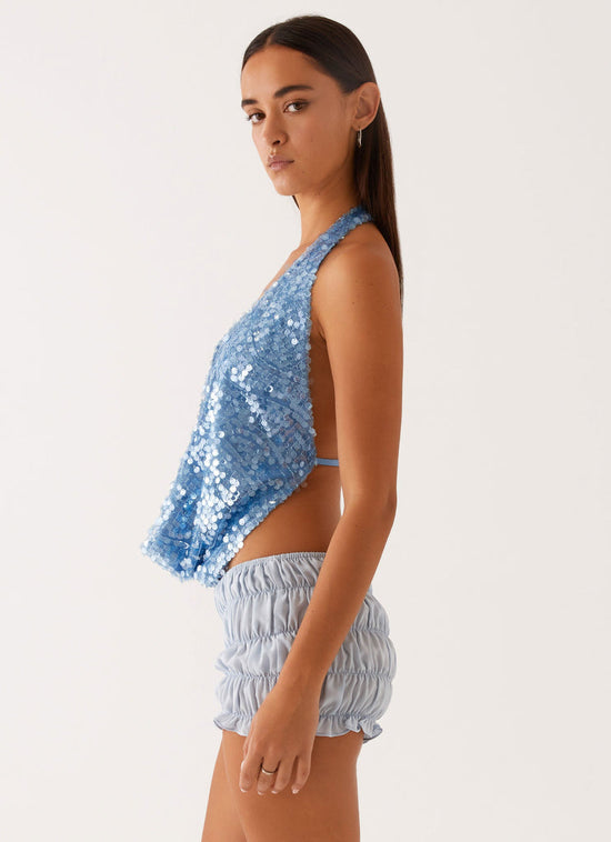 Cowl Neck Halter Top