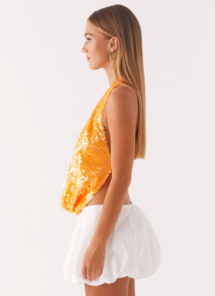 Cowl Neck Halter Top